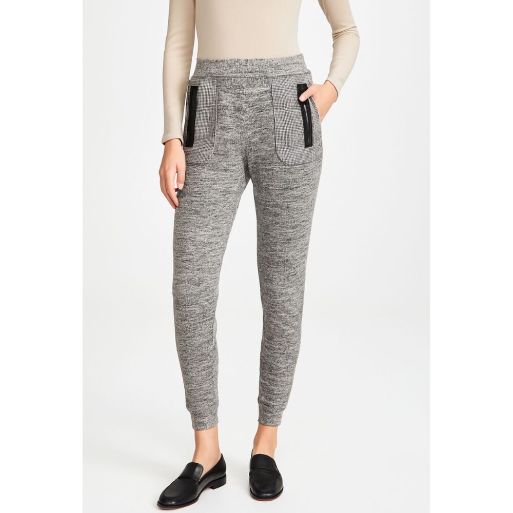 Sachin Babi Dress Pants Women's 4 Cream Black‎ Tweed Flat Front Tailored Fit